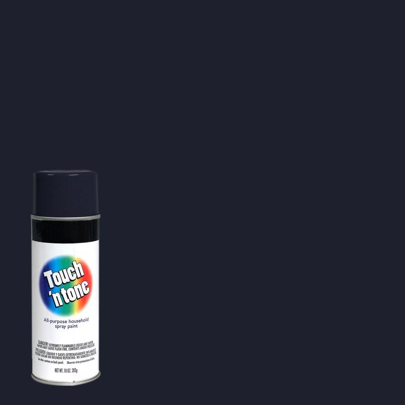 Rust-Oleum Touch n Tone Flat Black Spray Paint 10 oz, Pack of 6
