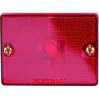 Optronics Stud Mount Marker/ Clearance Light w/Reflex, Black Base, Amber Lens