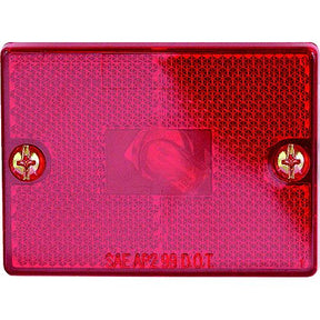 Optronics Stud Mount Marker/ Clearance Light w/Reflex, Black Base, Amber Lens