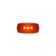 Optronics Surface Mount LED Marker/ Clearance Light w/Reflex, White Base, Amber Lens