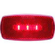 Optronics Surface Mount LED Marker/ Clearance Light w/Reflex, Black Base, Amber Lens