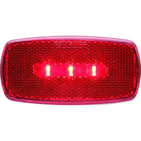 Optronics Surface Mount LED Marker/ Clearance Light w/Reflex, Black Base, Amber Lens