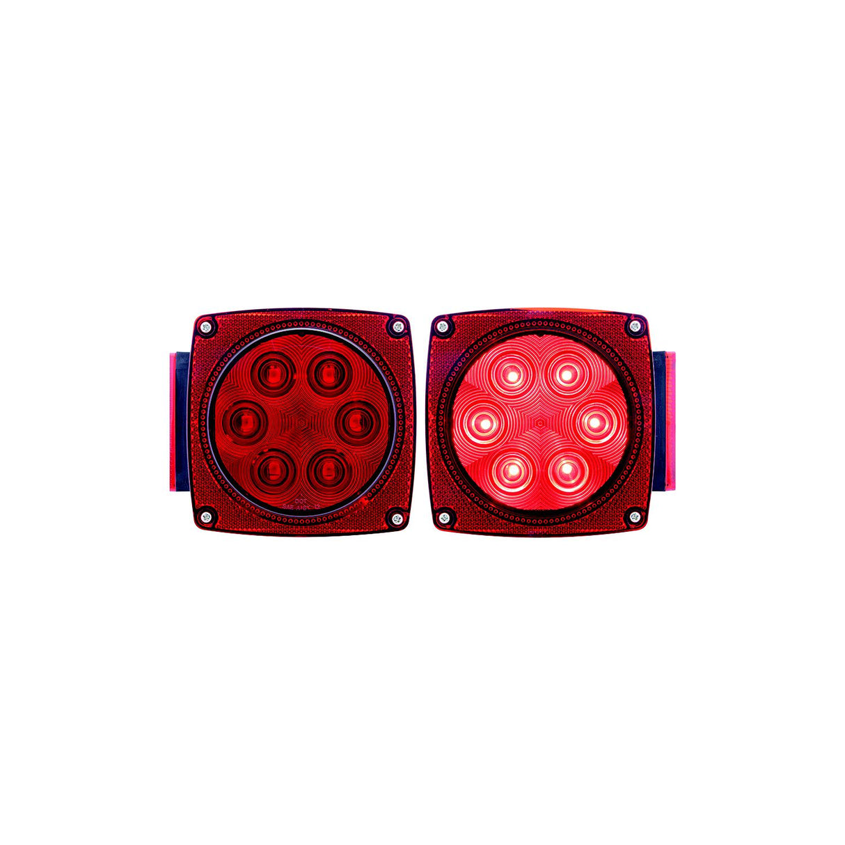 Optronics TLL90RK Under 80" Waterproof LED Trailer Light Set - Includes STL8RB STL9RB & Mounting Hardware