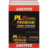 Loctite PL Premium Fast Grab Polyurethane Construction Adhesive 10 oz, Pack of 12