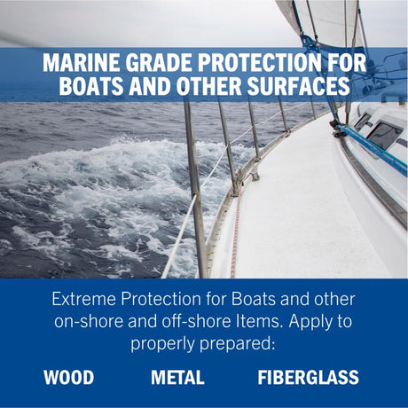Rust-Oleum Marine Coatings Outdoor Gloss Battleship Gray Marine Topside Paint 1 qt