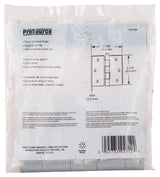 ProSource 20338SCX Square Corner Door Hinge, Steel, Satin Chrome, Loose Pin, 180 deg Range of Motion