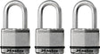 Master Lock Magnum Series M5BLCTRILFHC Padlock, Alike Key, 3/8 in Dia Shackle, Boron Carbide Shackle, Steel Body