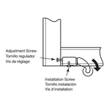 Prime-Line B 645 Roller Assembly, 1 in Dia Roller, 1/4 in W Roller, Nylon, White, 2-Roller