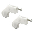 Prime-Line B 645 Roller Assembly, 1 in Dia Roller, 1/4 in W Roller, Nylon, White, 2-Roller
