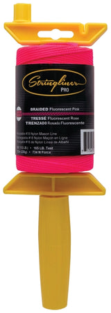 Stringliner 25462 Line Reel, 500 ft L Line, Fluorescent Pink Line, 1/2 in Dia