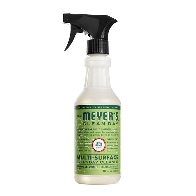 Mrs. Meyer's Clean Day Iowa Pine Scent Organic Multi-Surface Cleaner Liquid Spray 16 oz, Pack of 6