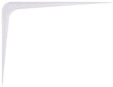 ProSource 21140HL-PS Shelf Bracket, 110 lb/Pair, 10 in L, 8 in H, Steel, White, Pack of 20