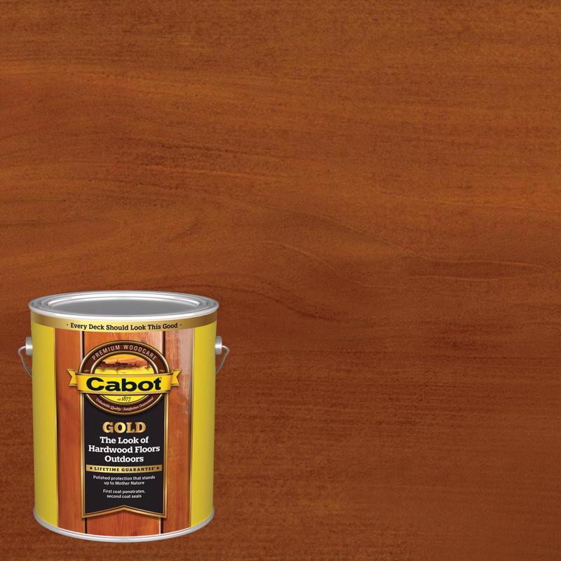 Cabot Gold Satin Sunlit Walnut Deck Varnish 1 gal, Pack of 4