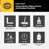 Cabot Gold Satin Sun-Drenched Oak Deck Varnish 1 qt