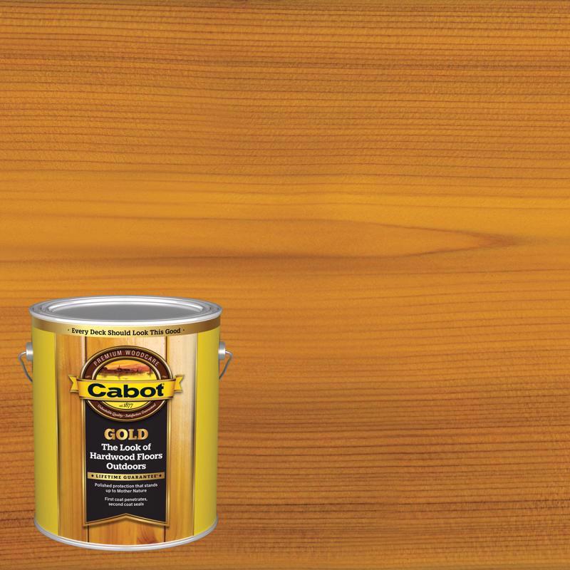 Cabot Gold Satin Sun-Drenched Oak Deck Varnish 1 gal, Pack of 4