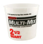 Leaktite Clear 2.5 qt Multi-Mix Container, Pack of 25