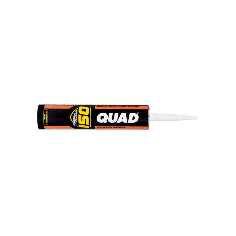 OSI Quad Black Elastomeric Polymers Door/Siding/ Window Sealant 10 oz, Pack of 12