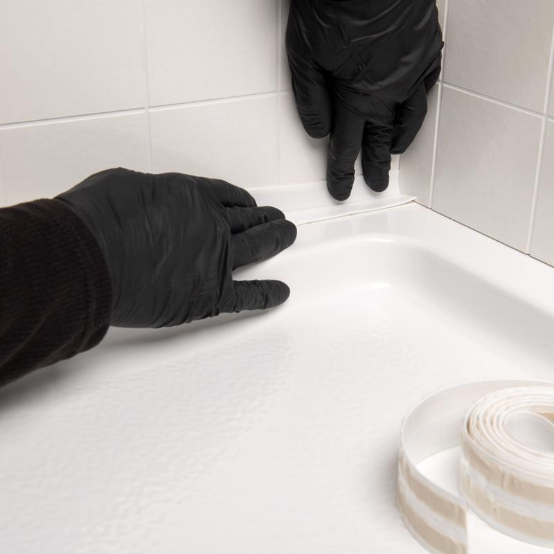 Homax White Silicone Caulk Strips 7/8 in. x 16 ft., Pack of 4