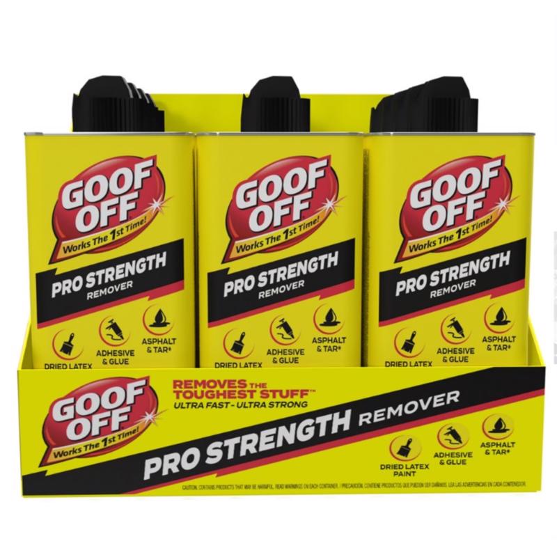Goof Off Pro Strength Liquid Adhesive Remover 6 oz