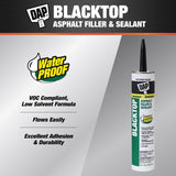 DAP Blacktop Black Synthetic Asphalt/Rubber Asphalt Sealant 10.1 oz, Pack of 12