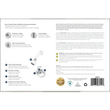 Boston Harbor GU-F1010207CP Shower Faucet, 1.75 gpm, 2.75 in Showerhead, Metal/Plastic, Round Showerhead, Knob Handle