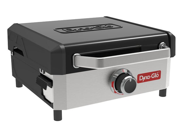 Dyna-Glo DGL260SNP Griddle Gas Grill, 18,000 Btu, LPG, 1-Burner, 260 sq-in Primary Cooking Surface, Stainless Steel