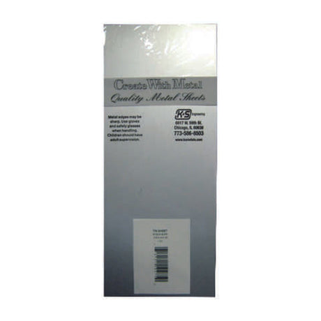 K&S 0.013 in. X 4 in. W X 10 in. L Tin Sheet Metal
