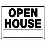 HILLMAN English White Open House Sign 20 in. H X 24 in. W, Pack of 6