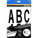 HILLMAN 3 in. Black Vinyl Self-Adhesive Letter and Number Set 0-9, A-Z 100 pc, Pack of 6
