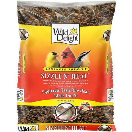 Wild Delight Sizzle N’ Heat 372050 Sunflower Kernel Wild Bird Food, 5 lb, Blended, Bag