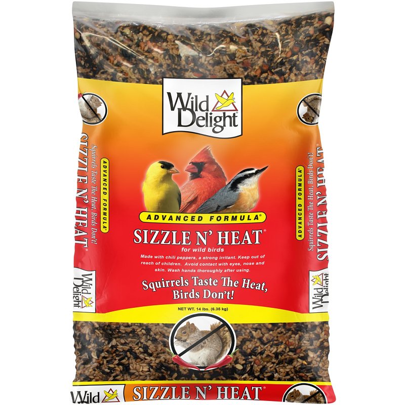 Wild Delight Sizzle N’ Heat 372140 Sunflower Kernel Wild Bird Food, 14 lb, Blended, Bag
