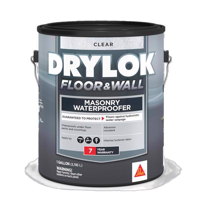 Drylok Floor and Wall Clear Latex Masonry Waterproof Sealer 1 gal, Pack of 2
