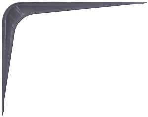 ProSource 21138PGL-PS Shelf Bracket, 65 lb/Pair, 6 in L, 5 in H, Steel, Gray, Pack of 20