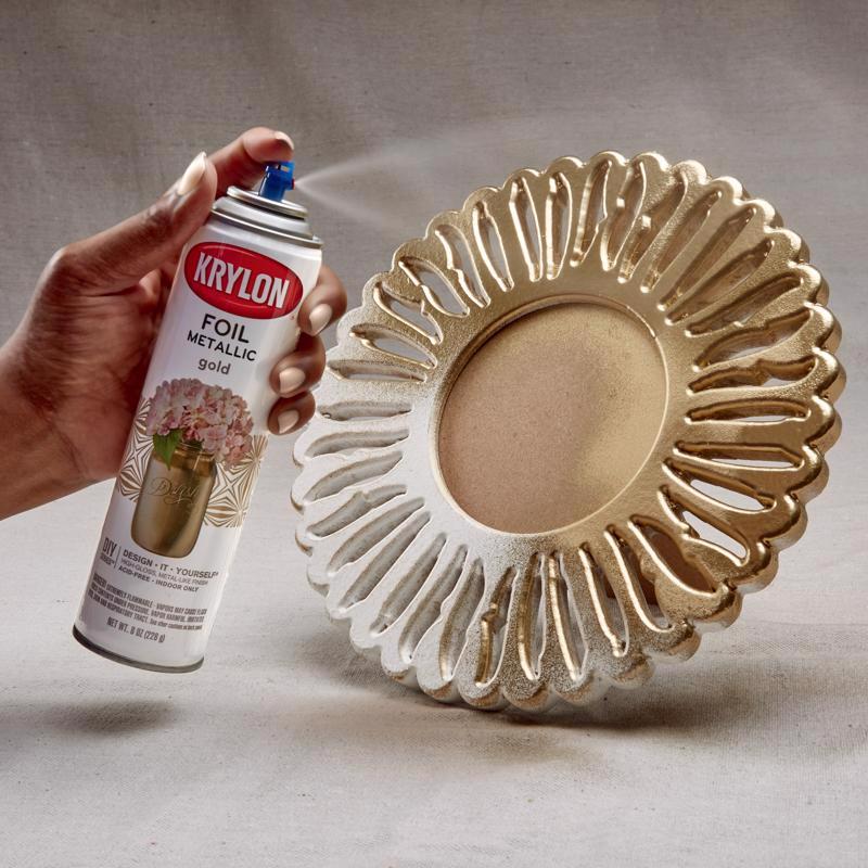 Krylon Premium Foil Gold Metallic Spray Paint 8 oz