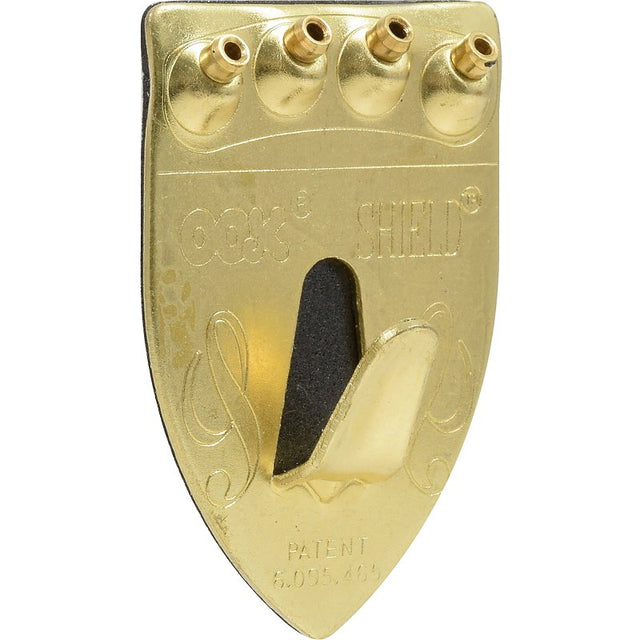 OOK 55007 Shield Hanger, 100 lb, Steel, Brass, Gold