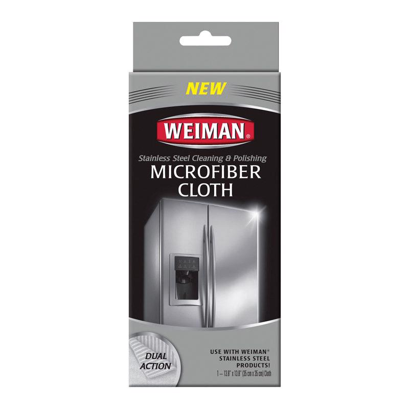 Weiman Microfiber Stainless Steel Cleaning and Polishing Cloth 13.8 in. W X 13.8 in. L 1 pk 1 pk, Pack of 6