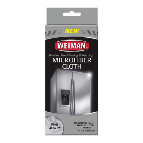 Weiman Microfiber Stainless Steel Cleaning and Polishing Cloth 13.8 in. W X 13.8 in. L 1 pk 1 pk, Pack of 6