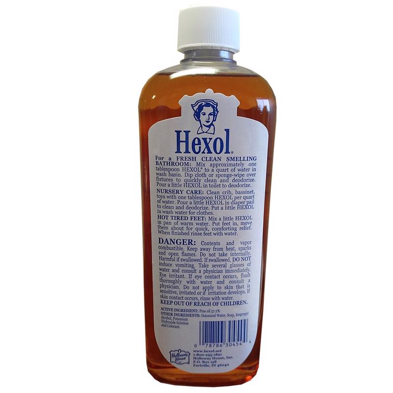 Holloway House Hexol Pine Scent Concentrated All Purpose Cleaner Liquid 16 oz, Pack of 6