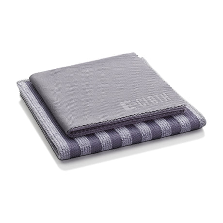 e-cloth 10617 Cleaning Cloth Set, Microfiber, Gray/Silver