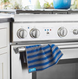 e-cloth 10618S Range and Stovetop Cloth, 12-1/2 in L, 12-1/2 in W, Polyamide/Polyester/Polypropylene, Blue/Gray