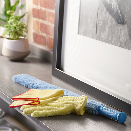 e-cloth 10652 Dusting Gloves, One-Size, 10 in L, Polyamide/Polyester, Yellow