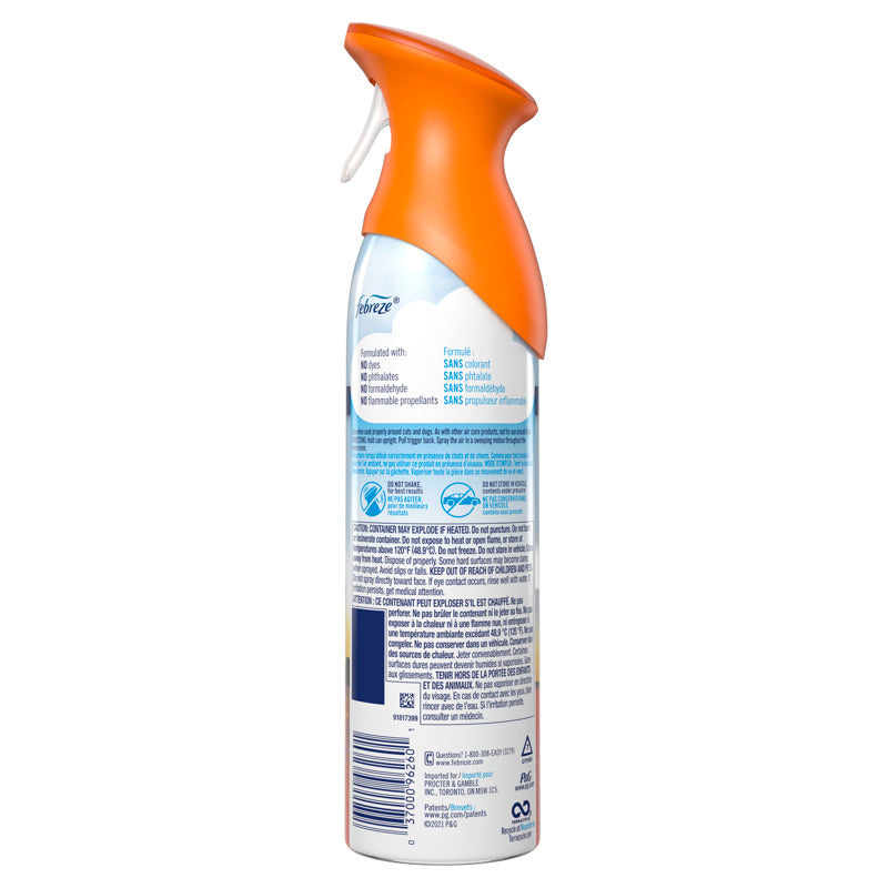 Febreze Air Hawaiian Aloha Scent Air Freshener 8.8 oz Aerosol, Pack of 6