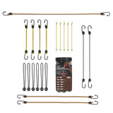 Keeper 06320-10 Bungee Cord Set, 250 in L, Rubber, Assorted