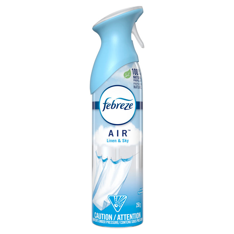 Febreze Air Effects Linen and Sky Scent Air Freshener 8.8 oz Aerosol, Pack of 6