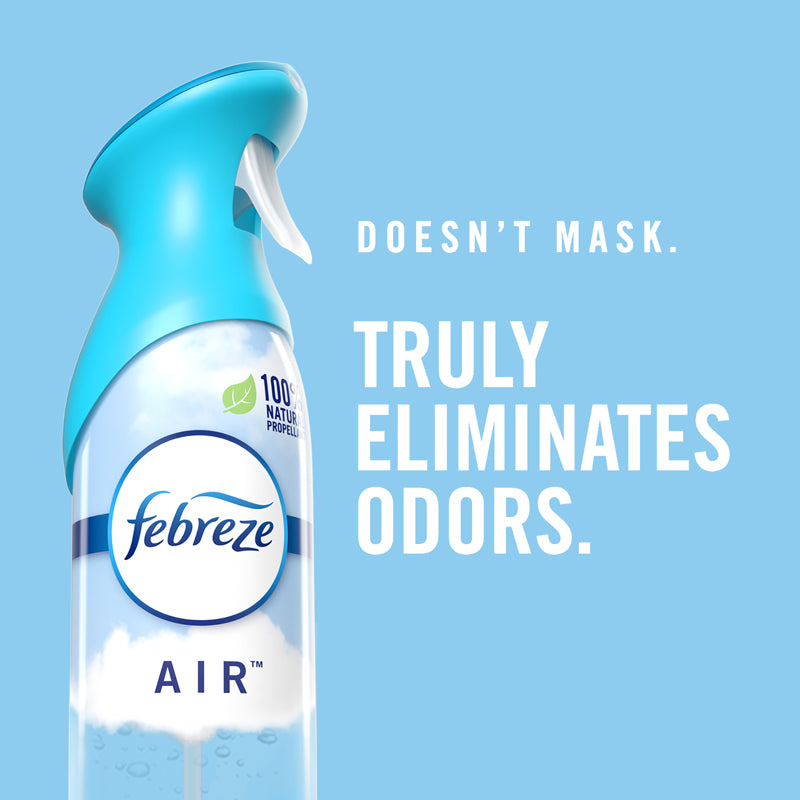 Febreze Air Effects Linen and Sky Scent Air Freshener 8.8 oz Aerosol, Pack of 6