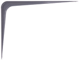 ProSource 21140PGL-PS Shelf Bracket, 110 lb/Pair, 10 in L, 8 in H, Steel, Gray, Pack of 20
