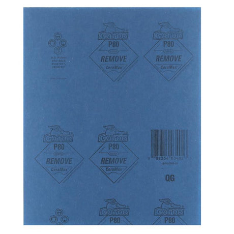Gator CeraMax 11 in. L X 9 in. W 80 Grit Ceramic Sandpaper 1 pk, Pack of 25