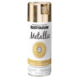 Rust-Oleum Specialty Metallic Gold Metallic Spray Paint 11 oz, Pack of 6