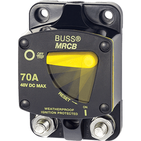 Blue Sea Systems 7141 187 Series DC Circuit Breaker - Surface Mount, 70 Amps