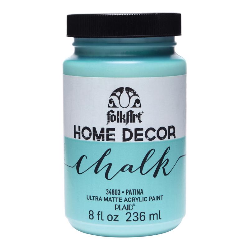 Plaid FolkArt Flat Chalky Finish Patina Hobby Paint 8 oz, Pack of 3